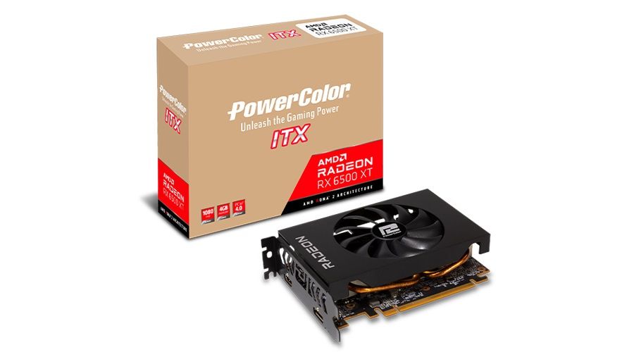 Видеокарта Radeon RX 6500 XT 4GB GDDR6 Fighter PowerColor (AXRX 6500XT 4GBD6-DH) в Україні