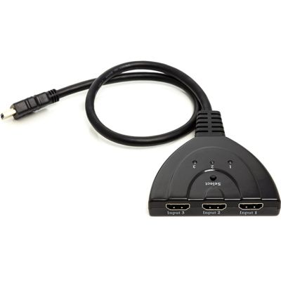 Перехідник HDMI to HDMI 3x1 PowerPlant (CA912070) в Україні