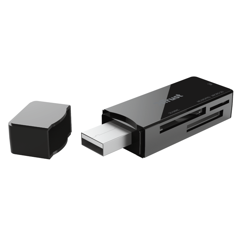 Зчитувач флеш-карт Trust Nanga USB 2.0 BLACK (21934) в Україні