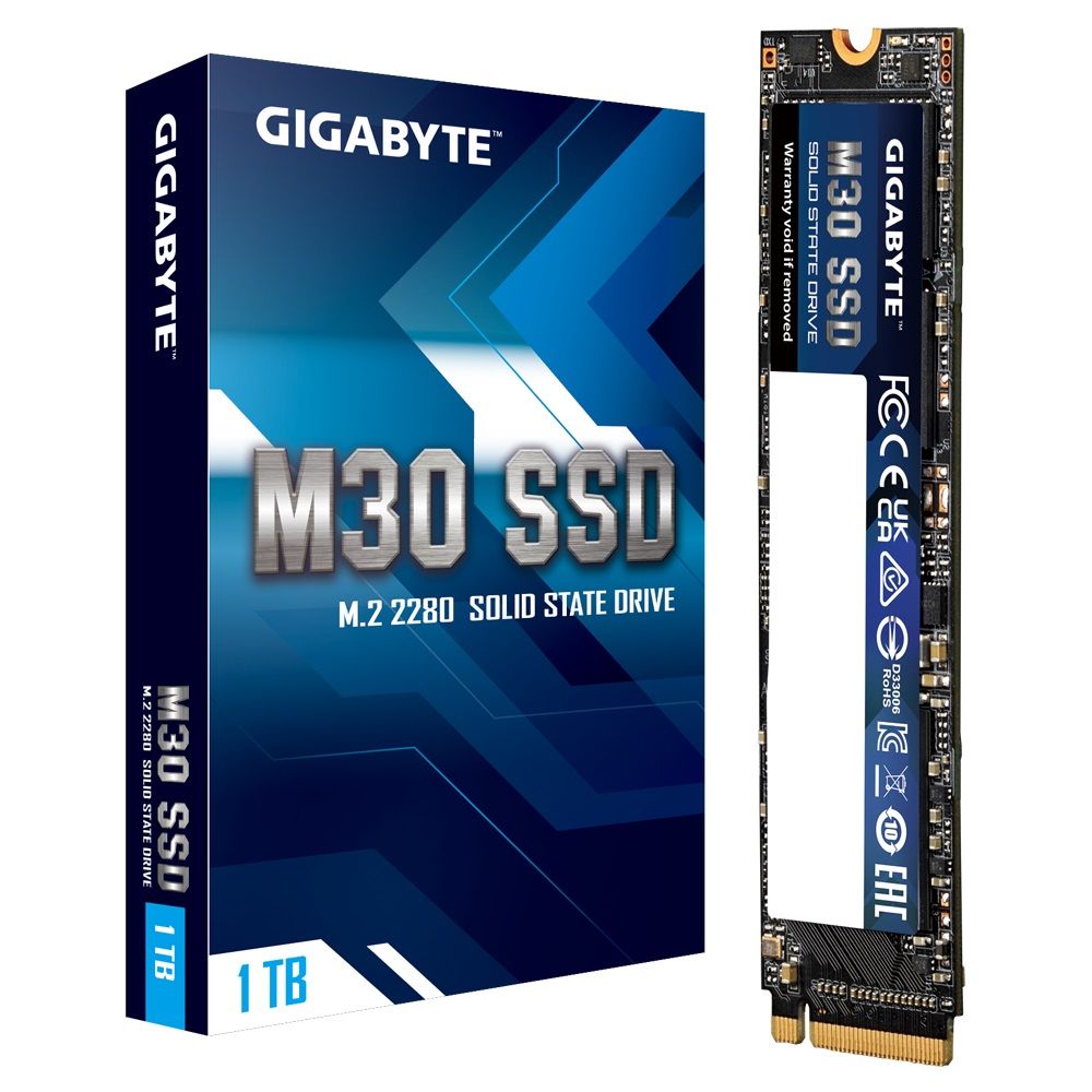 SSD 1TB Gigabyte M30 M.2 PCIe NVMe 3.0 x4 3D TLC (GP-GM301TB-G) в Украине