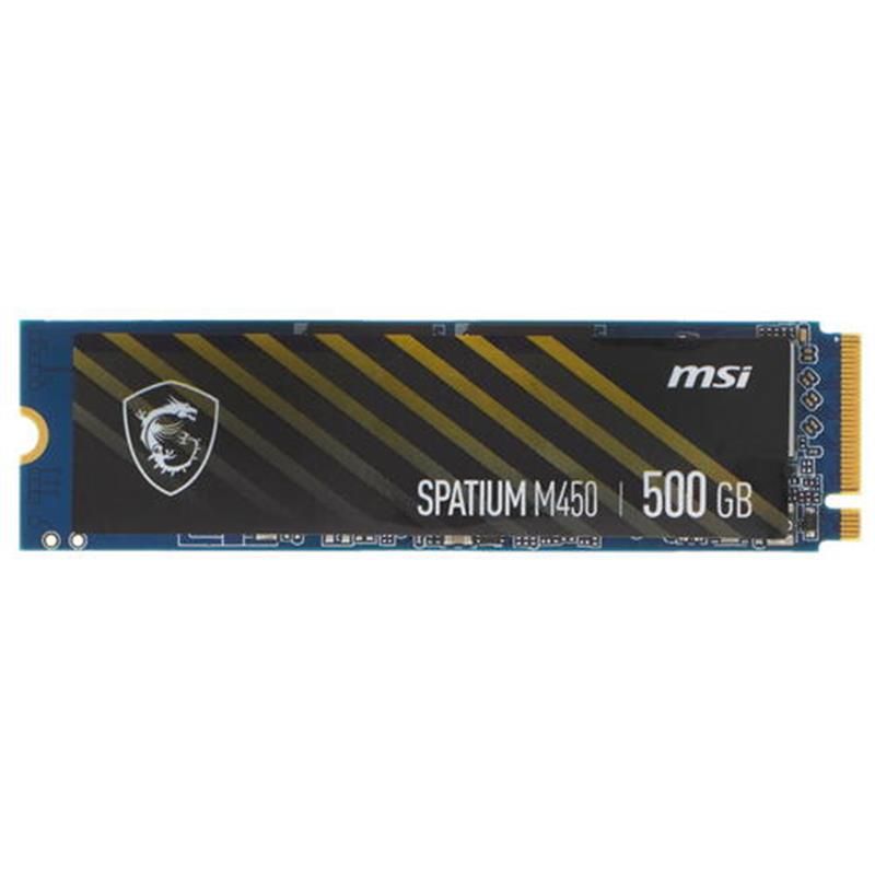 SSD 500GB MSI Spatium M450 M.2 2280 PCIe 4.0 x4 NVMe 3D NAND TLC (S78-440K090-P83) в Україні