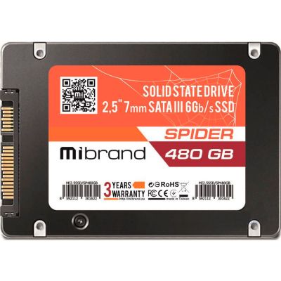 Накопичувач SSD 2.5" 480GB Mibrand (MI2.5SSD/SP480GBST) в Україні