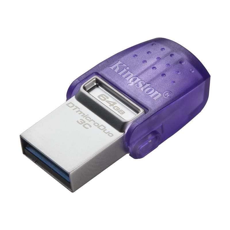 Флеш-накопитель USB3.2 64GB Type-C Kingston DataTraveler microDuo 3C (DTDUO3CG3/64GB) в Украине