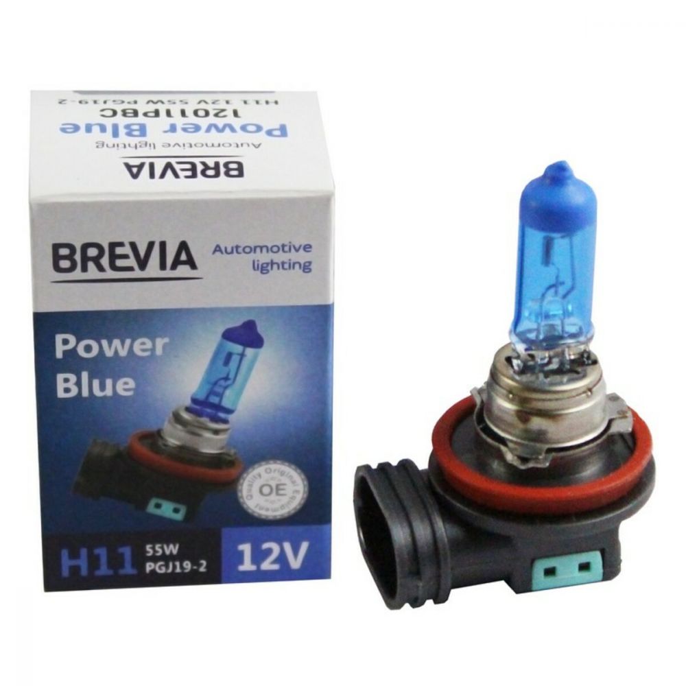 Галогеновая лампа Brevia H11 12V 55W PGJ19-2 Power Blue 4200K CP 12011PBC в Україні