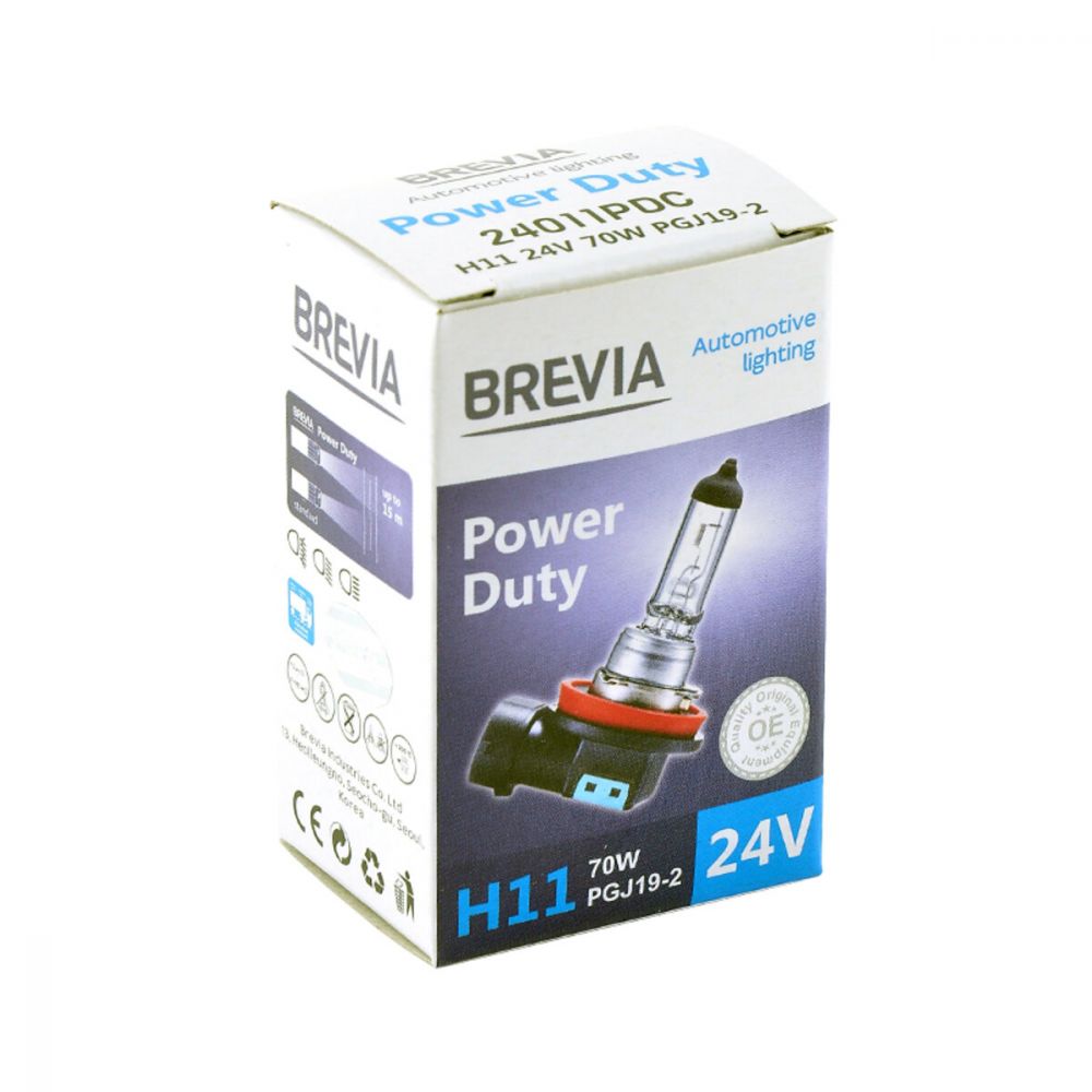 Галогеновая лампа Brevia H11 24V 70W PGJ19-2 Power Duty CP 24011PDC в Україні