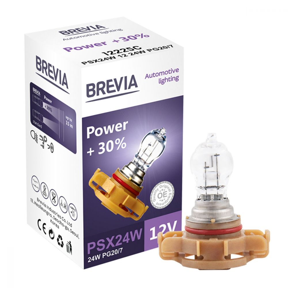 Галогеновая лампа Brevia PSX24W 12V 24W PG20/7 Power +30% CP 12225C в Україні