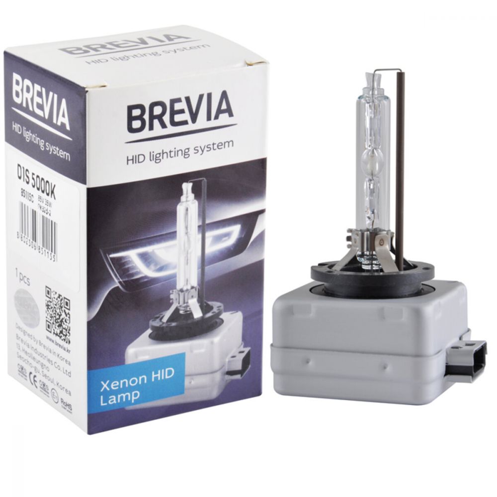 Ксеноновая лампа Brevia D1S, 5000K, 85V, 35W PK32d-2, 1шт 85115c в Україні