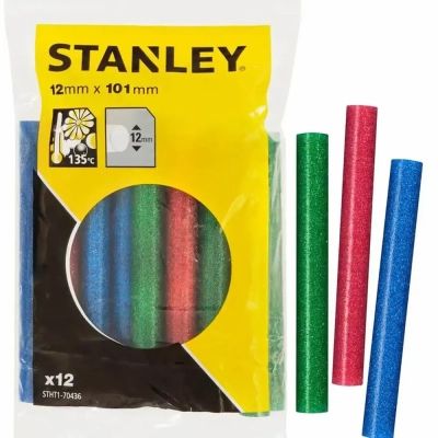 Клейові стержні Stanley d=11,3 мм, L= 100 мм, низкотемпературный, три цвета, 12 шт (STHT1-70436) в Україні