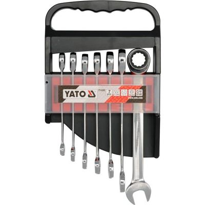 Набір інструментів Yato ключів комбінованих з тріскачкою (YT-0208) в Україні