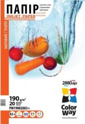 fotopapir cw a3 matova 190h m 20l a3 pm190 20 pm190020a3