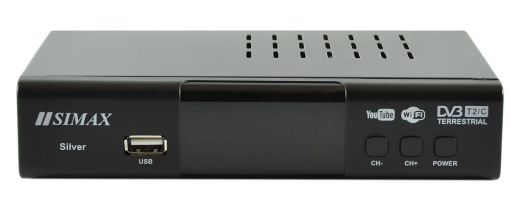 TV-тюнер внешний автономный SIMAX Silver DVB-T2, метал в Україні