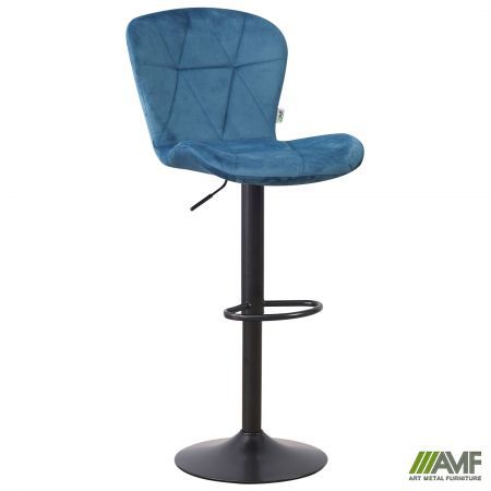 Барный стул Vensan Velvet Blue / Black  в Україні