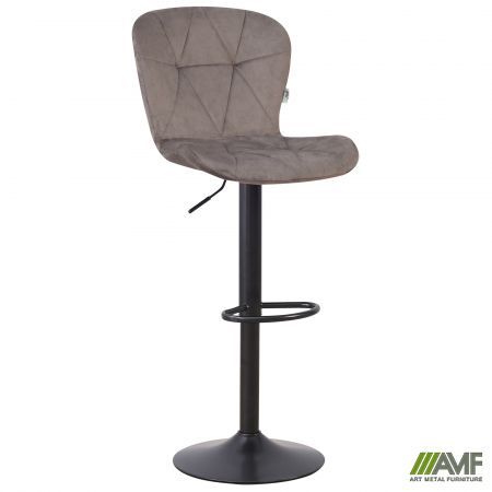 Барный стул Vensan Velvet Gray / Black  в Україні