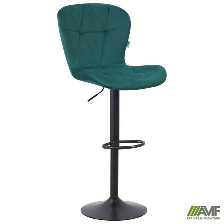 Барный стул Vensan Velvet Green / Black в Україні