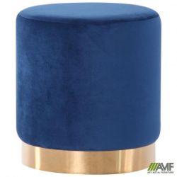 puf madrid blue golden chrom