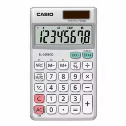 casio calc cas sl 305eco w