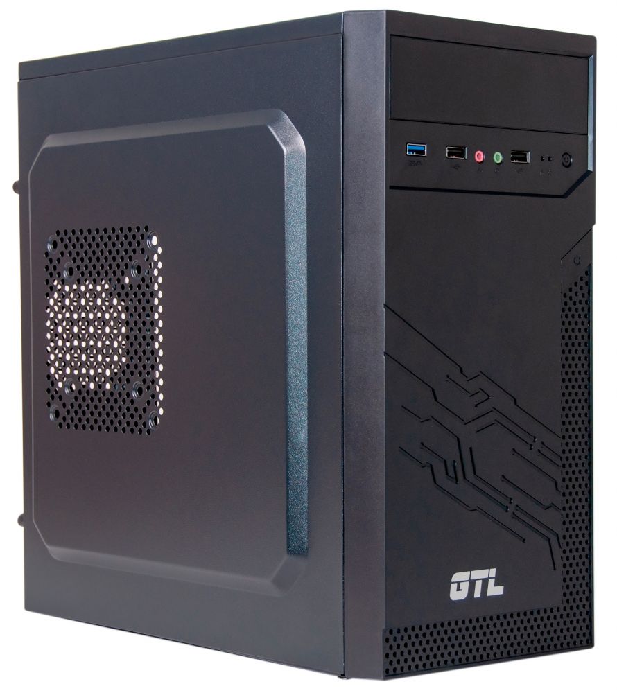 Корпус GTL 1614+ Black, 500W, 120mm, Micro ATX / Mini ITX, 2 x 3.5 mm, USB2.0 x 2, USB3.0 x 1, ODD x 1, SSD x 2, 0.4 mm, 350x315x165, 3.9 kg в Україні