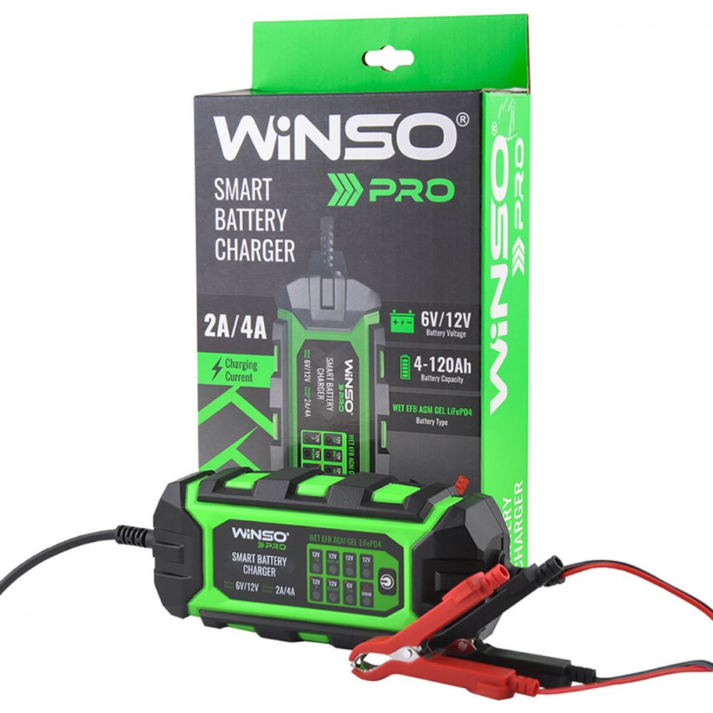 Зарядное устройство АКБ Winso Pro 6/12V, 4A 8LEDs 139310 в Україні
