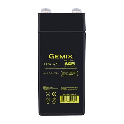 Батарея до ДБЖ Gemix LP 4В 4.5Ач (LP4-4.5) в Україні