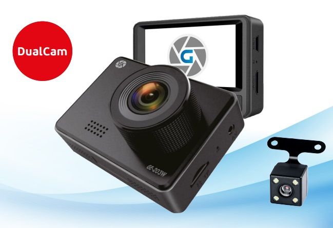 Видеорегистратор Globex GE-203W (Dual Cam) в Україні