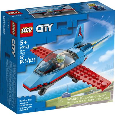 Конструктор LEGO City Great Vehicles Трюковий літак 59 деталей (60323) в Україні