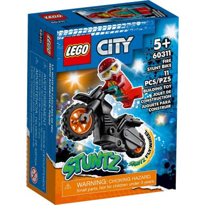 Конструктор LEGO City Stuntz Вогняний трюковий мотоцикл 11 деталей (60311) в Україні