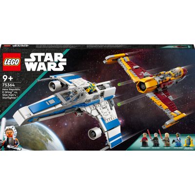 Конструктор LEGO Star Wars Винищувач Нової Республіки E-Wing проти Зоряного винищувача Шин Хаті 1056 деталей (75364) в Україні