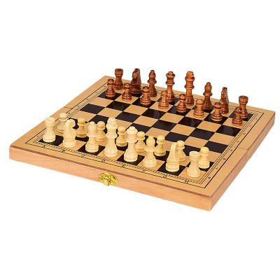 Настільна гра A-Toys Дерев`яні шахи з нардами та шашками (S3023) в Україні