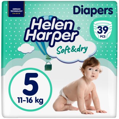 Підгузки Helen Harper Soft&Dry New Junior Розмір 5 (11-16 кг) 39 шт (2316778) в Україні
