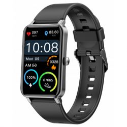 globex smart watch fit black