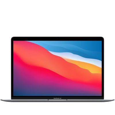 Ноутбук Apple MacBook Air 13.3" Retina Space Gray (Z1240004); 13.3" IPS (2560х1600) LED глянцевый / Apple M1 Chip / RAM 16 ГБ / SSD 256 ГБ / без ОП / Wi-Fi / веб-камера / macOS Big Sur / 1.29 кг / подсветка клавиатуры, сканер отпечатка пальцев в Україні