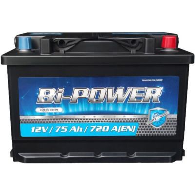 Акумулятор автомобільний BI-POWER 75 Аh/12V Euro (KLV075-00(720)) в Україні